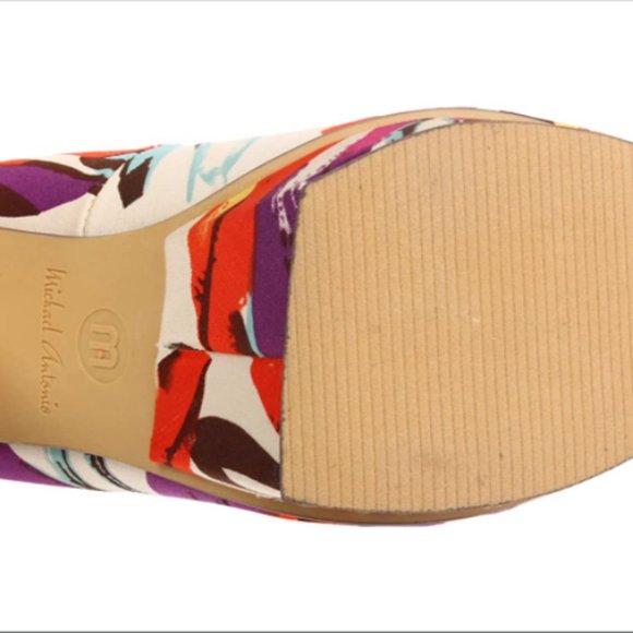 Michael Antonio Women's Floral Kaula Open Toe Pump - Picture 7 of 15